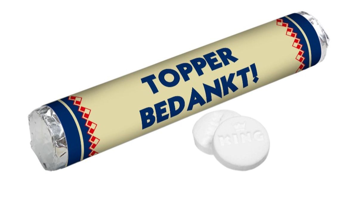 Snoepjes, blikken, potten en ander zoetigheid met opdruk*